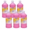 Handy Art Little Masters Washable Tempera Paint, Pink, 32 oz., 6PK 213722 - alternate 1